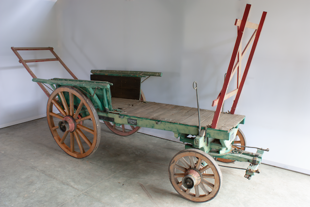 Gewone aardkar met voorloper, Karrenmuseum Essen
